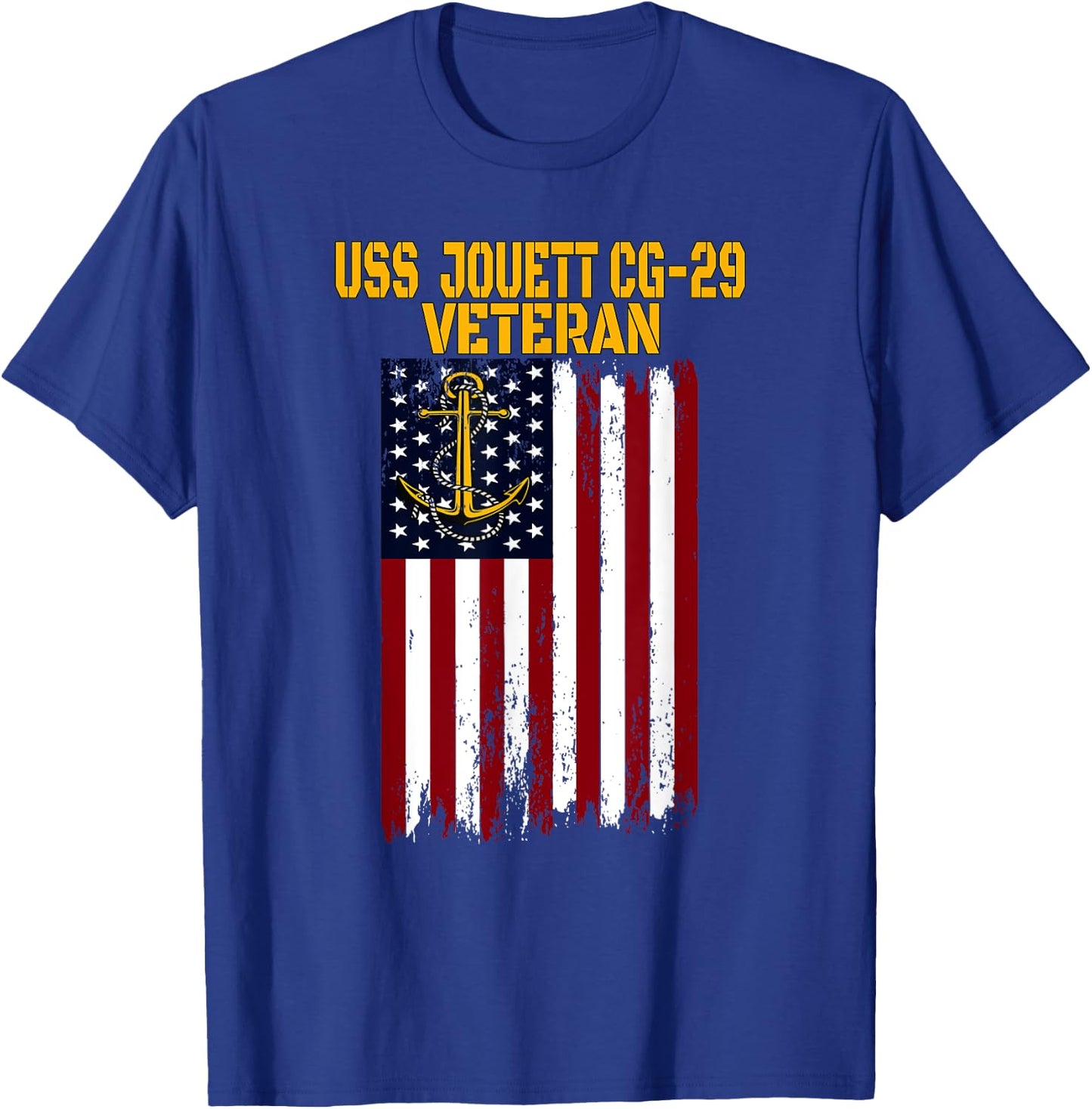 USS Jouett CG-29 Cruiser Veterans Day Father's Day T-Shirt - T-Shirt | Royal