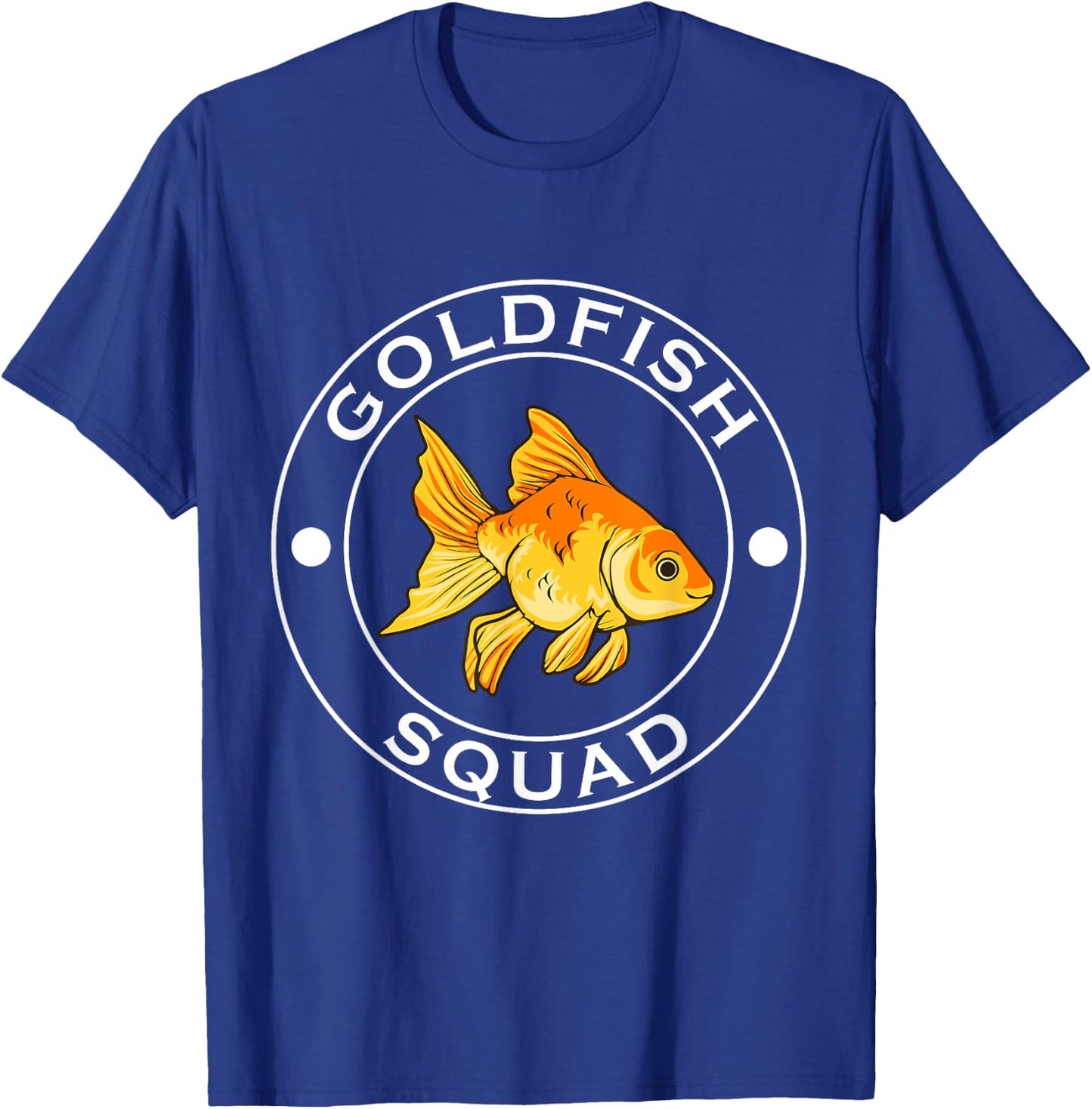 Goldfish Squad Cute Goldfish Swimming T-Shirt - T-Shirt | Royal