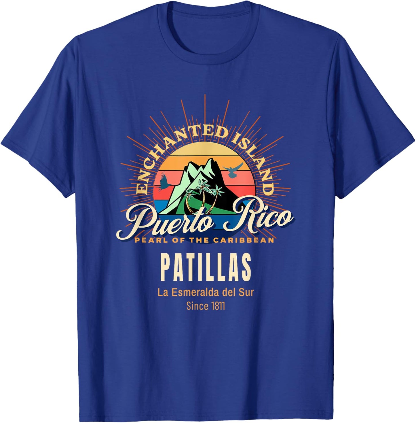 Patillas Towns Pueblos City Puerto Rico for Puerto Ricans T-Shirt - T-Shirt | Royal