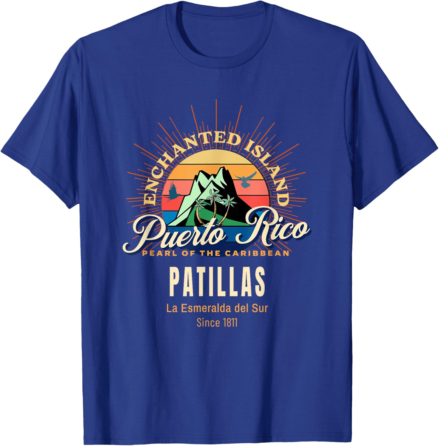 Patillas Towns Pueblos City Puerto Rico for Puerto Ricans T-Shirt - T-Shirt | Royal