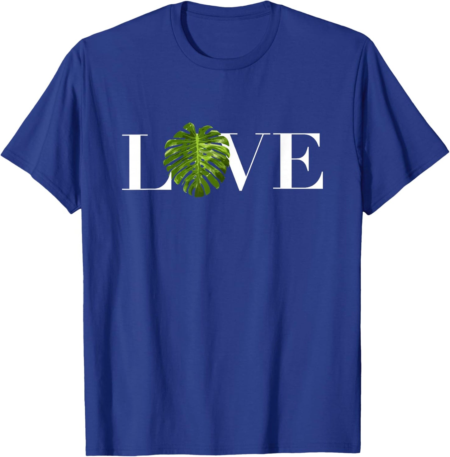 Monstera Love Monstera Plant Leaf T-Shirt - T-Shirt | Royal