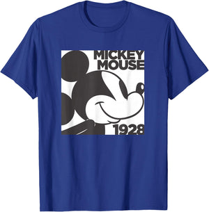 Boxed In Mickey Mouse 1928 T-Shirt - T-Shirt | Royal