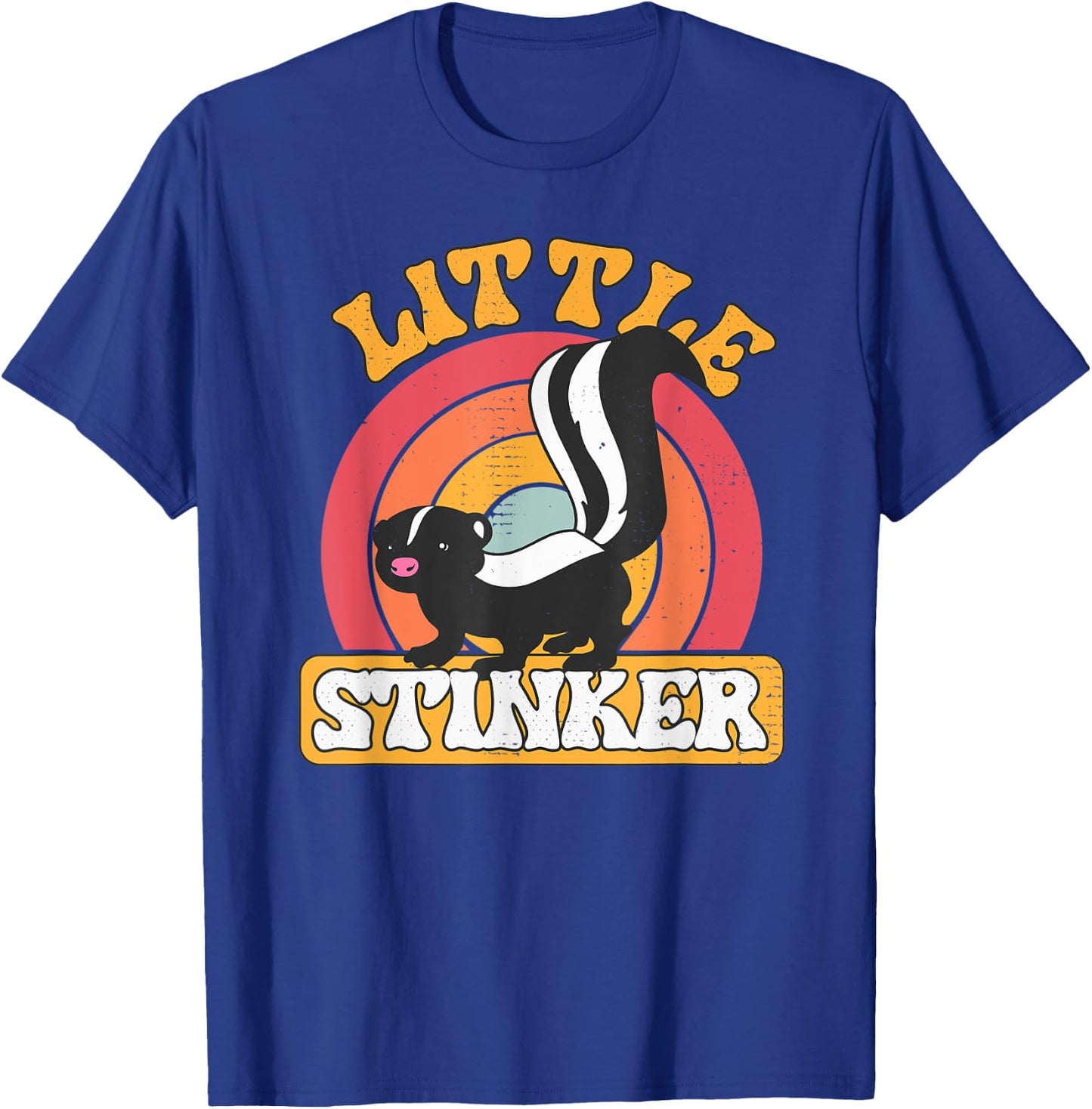 Little Stinker Skunk Pet Retro Vintage Skunk T-Shirt - T-Shirt | Royal