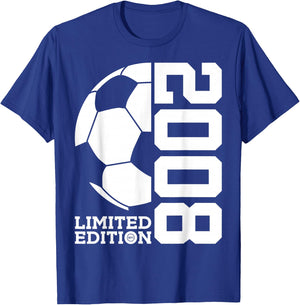 18th BIRTHDAY SOCCER LIMITED EDITION 2008 T-Shirt - T-Shirt | Royal
