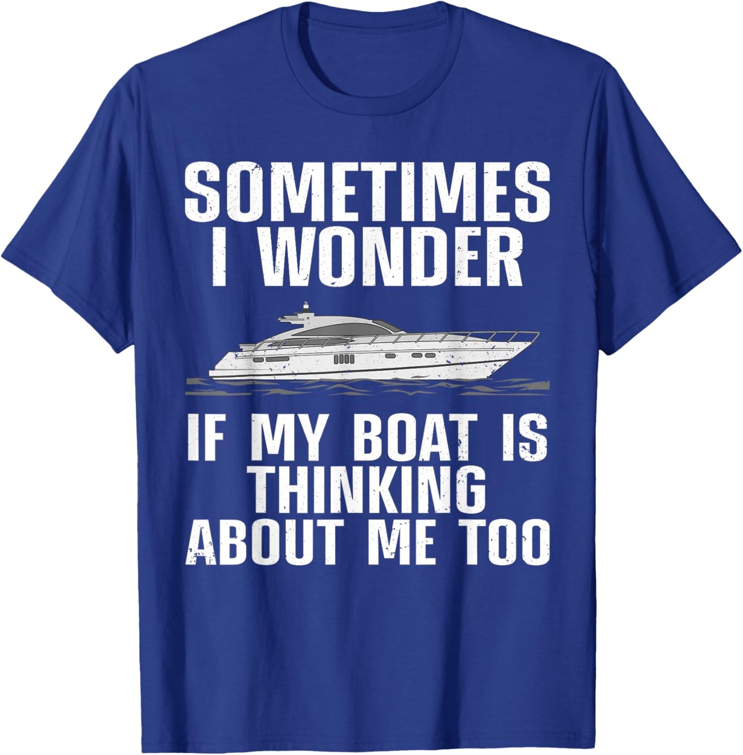 Funny Boat Art Women Boating Watercraft Boat Owner T-Shirt - T-Shirt | Royal
