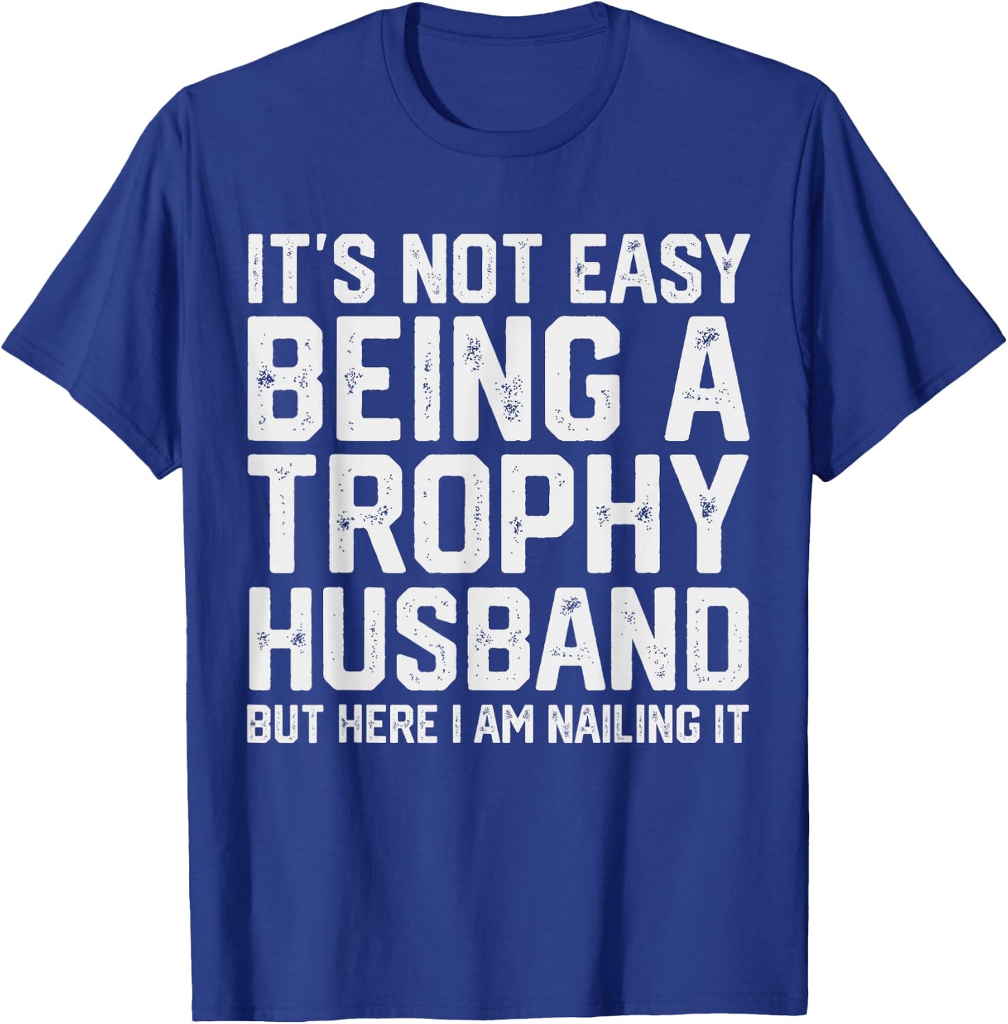 Vintage Funny Wedding Anniversary Design For Husband T-Shirt - T-Shirt | Royal