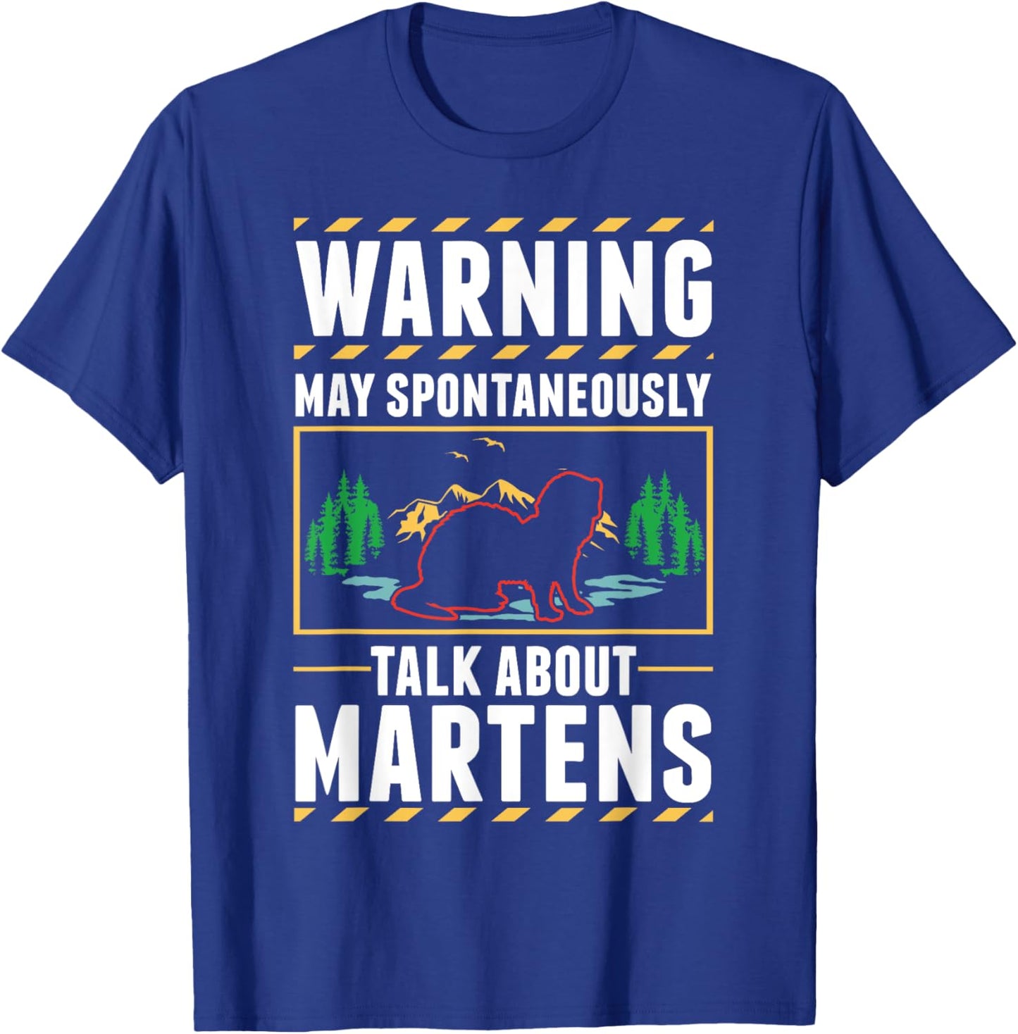Marten Badger Pine Marten T-Shirt - T-Shirt | Royal