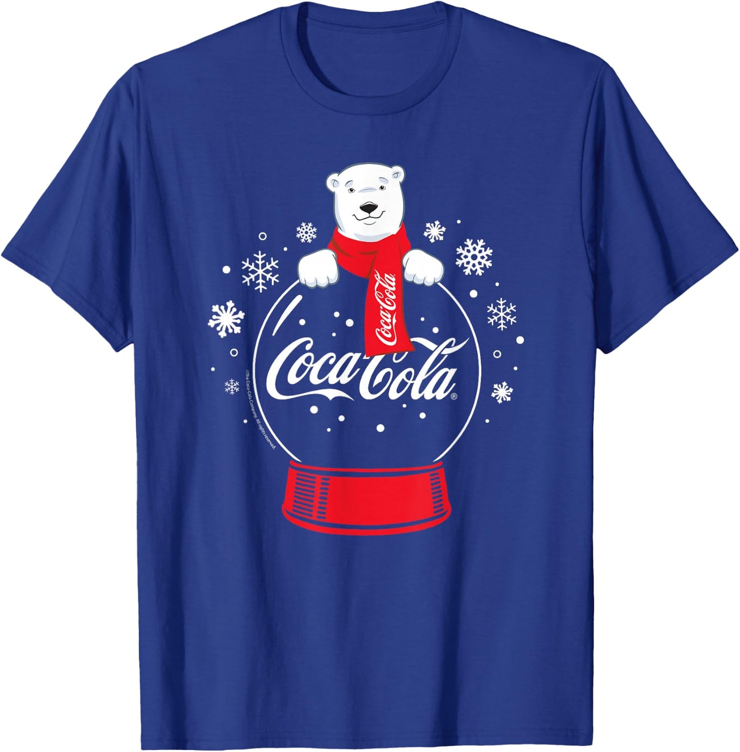 Coca-Cola - Polar Bear Snowglobe T-Shirt - T-Shirt | Royal