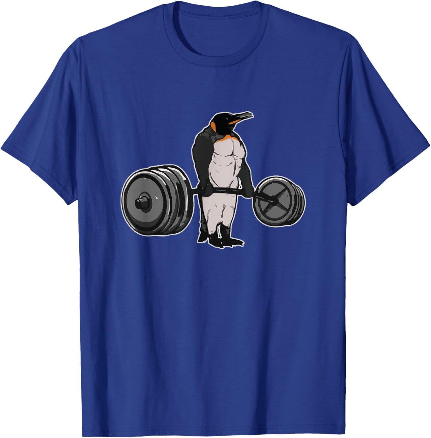 Penguin Deadlift Gym Weightlifting Powerlifting T-Shirt - T-Shirt | Royal