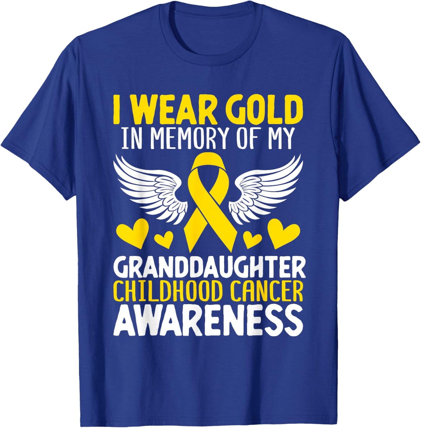 Childhood Cancer Granddaughter Childhood Cancer Awareness T-Shirt - T-Shirt | Royal