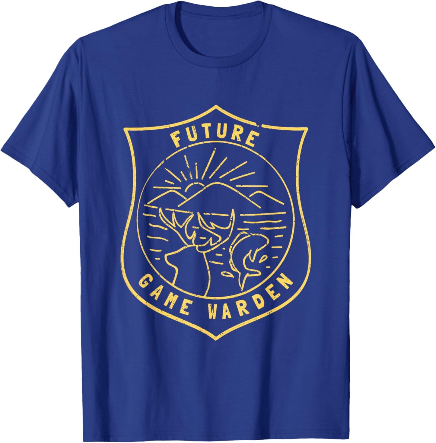 Future Game Warden Wildlife Officer Kids Son Daughter T-Shirt - T-Shirt | Royal
