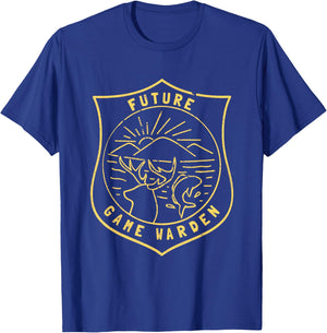 Future Game Warden Wildlife Officer Kids Son Daughter T-Shirt - T-Shirt | Royal