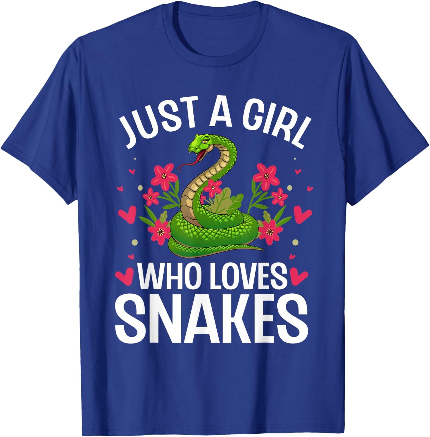 Funny Snake Design for Girls Women Snake Lover Kids Toddler T-Shirt - T-Shirt | Royal