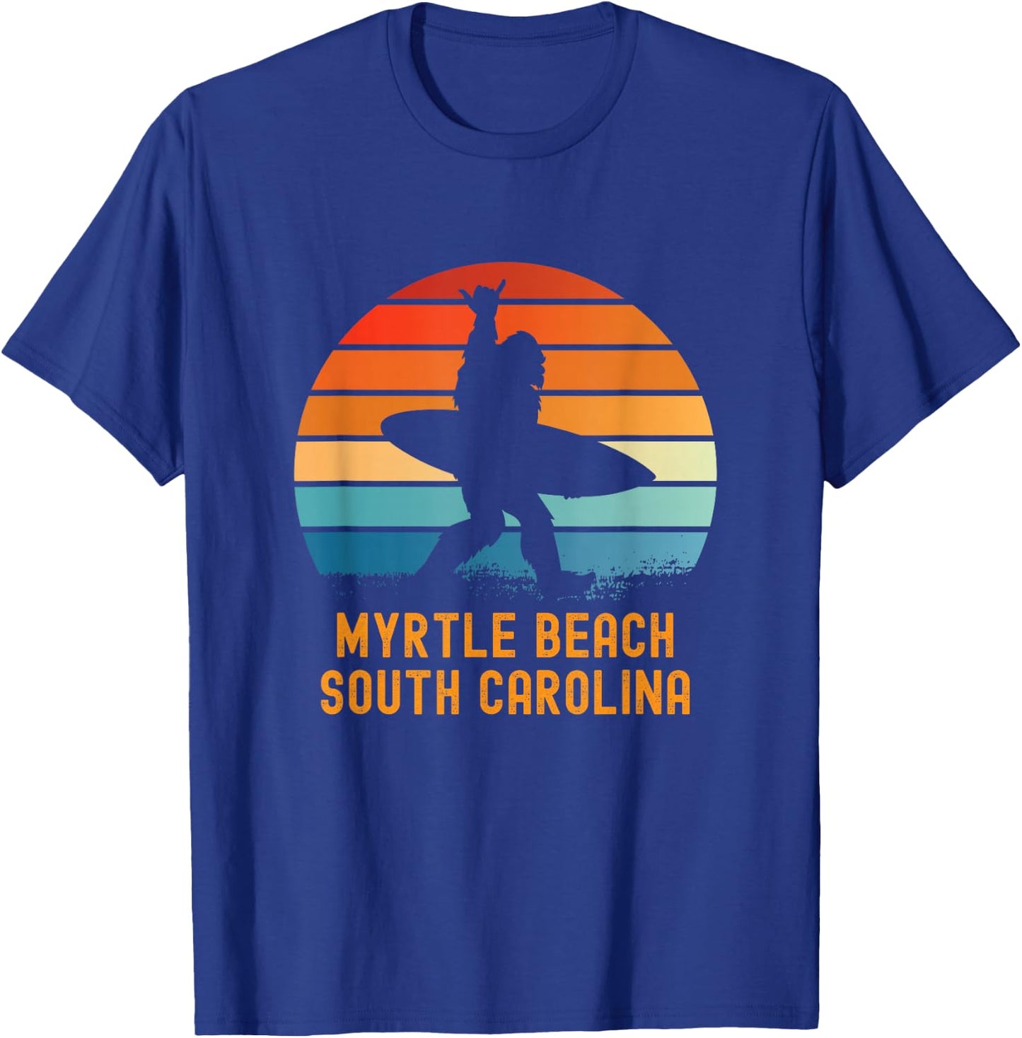 Myrtle Beach - South Carolina Sasquatch Souvenir T-Shirt - T-Shirt | Royal