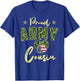 Proud Army Cousin Camou Dog Tag USA American Flag Family Women Kids Men T-Shirt - T-Shirt | Royal