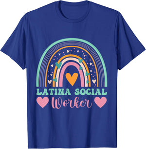 Funny women appreciation Latina school social worker T-Shirt - T-Shirt | Royal