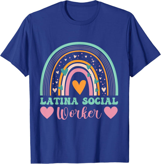 Funny women appreciation Latina school social worker T-Shirt - T-Shirt | Royal