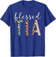 Blessed Tia Aunt Cute Leopard Print T-Shirt - T-Shirt | Royal