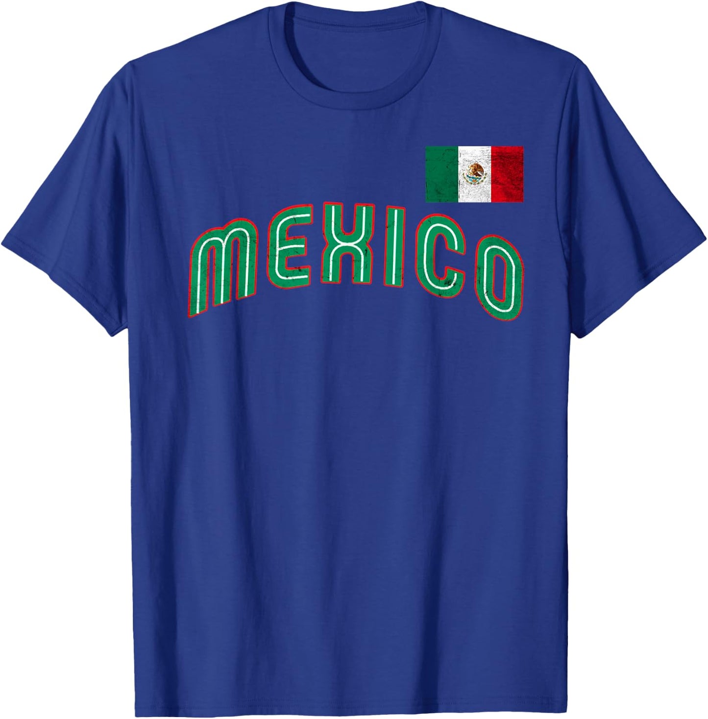 Mexican Baseball 2023 Player Mexico Pride Flag Baseball T-Shirt - T-Shirt | Royal