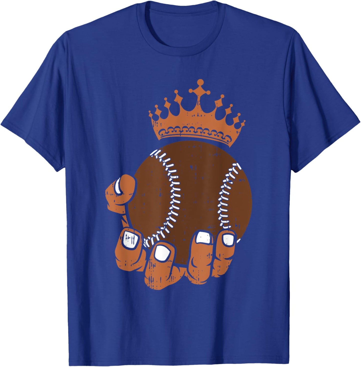 Melanin Baseball Black History Month Sport African American T-Shirt - T-Shirt | Royal