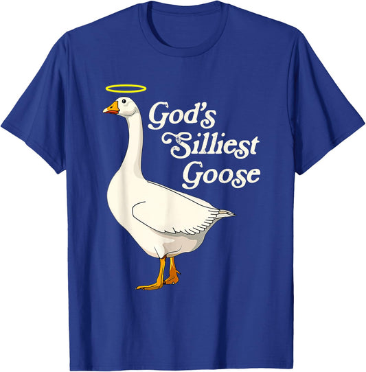 God's Silliest Goose God's Silliest Goose Duck Funny T-Shirt - T-Shirt | Royal