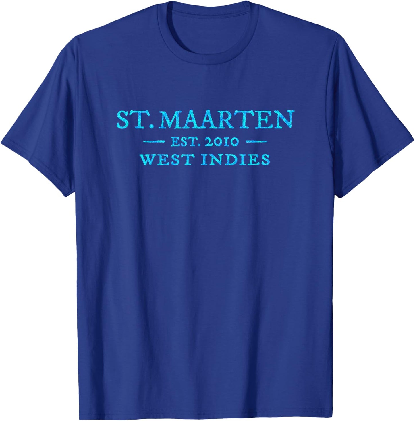 St Maarten Colorful Throwback Letter Souvenir T-Shirt - T-Shirt | Royal