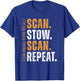 Scan Stow Scan Repeat Funny Warehouse Worker T-Shirt - T-Shirt | Royal