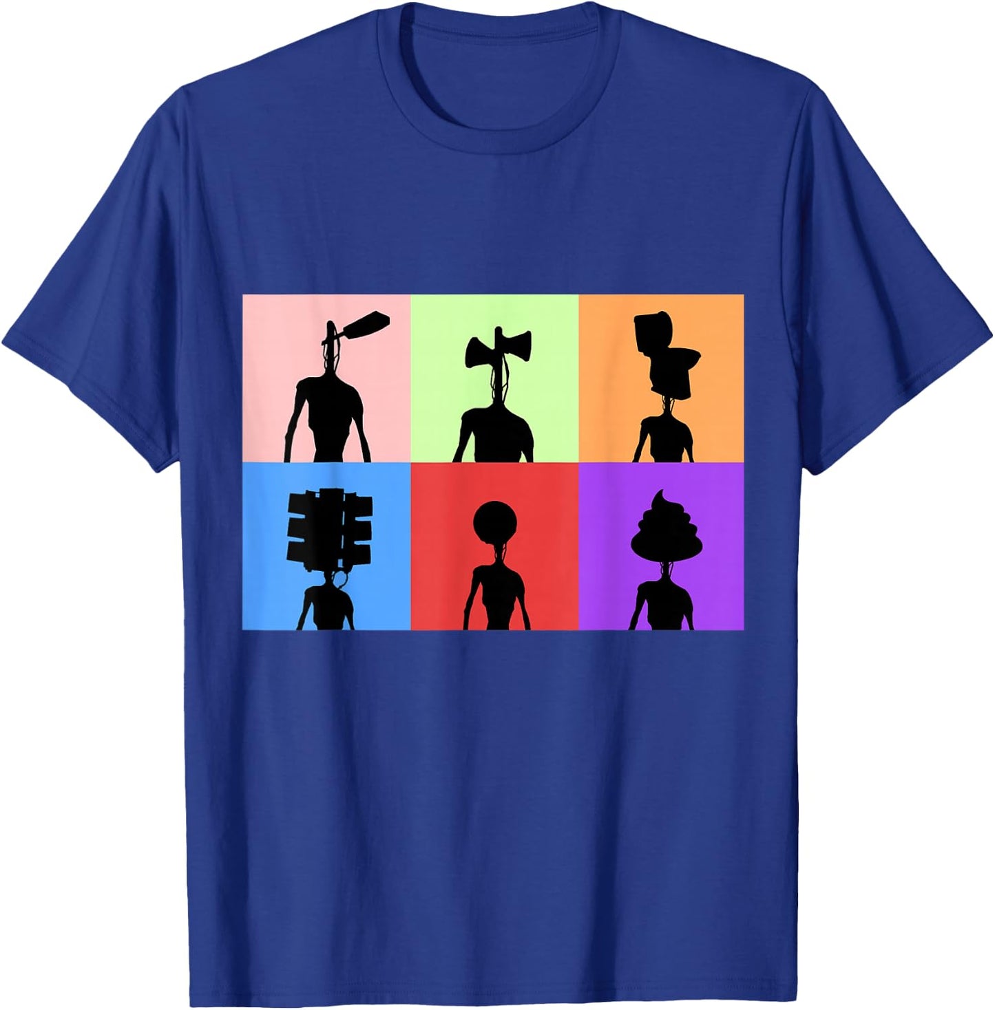 Horror Monster with Sirens for Heads / Kids Horror T-Shirt - T-Shirt | Royal