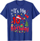 10 Years Old Christmas Bday Party 10th Birthday Kids T-Shirt - T-Shirt | Royal