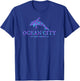 Ocean City New Jersey Colorful Dolphin Boys Girls Souvenir T-Shirt - T-Shirt | Royal