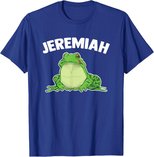 Jeremiah Bullfrog - Funny Saying Music Lover Musician Music T-Shirt - T-Shirt | Royal