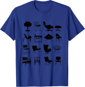 Take a seat Mid Century Modern Chair T-Shirt - T-Shirt | Royal