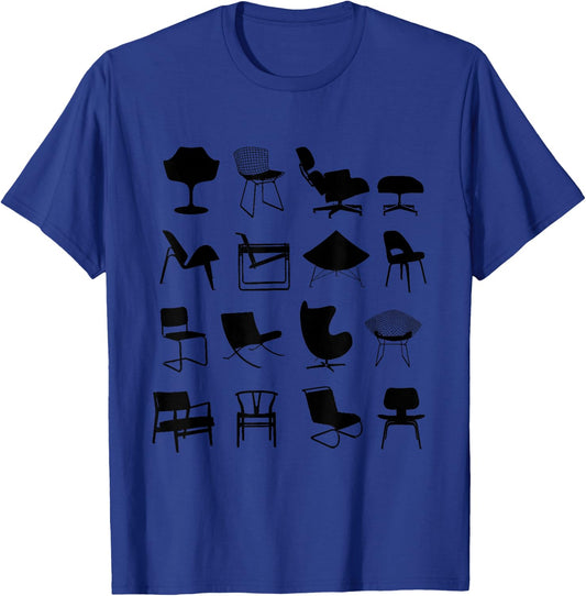 Take a seat Mid Century Modern Chair T-Shirt - T-Shirt | Royal