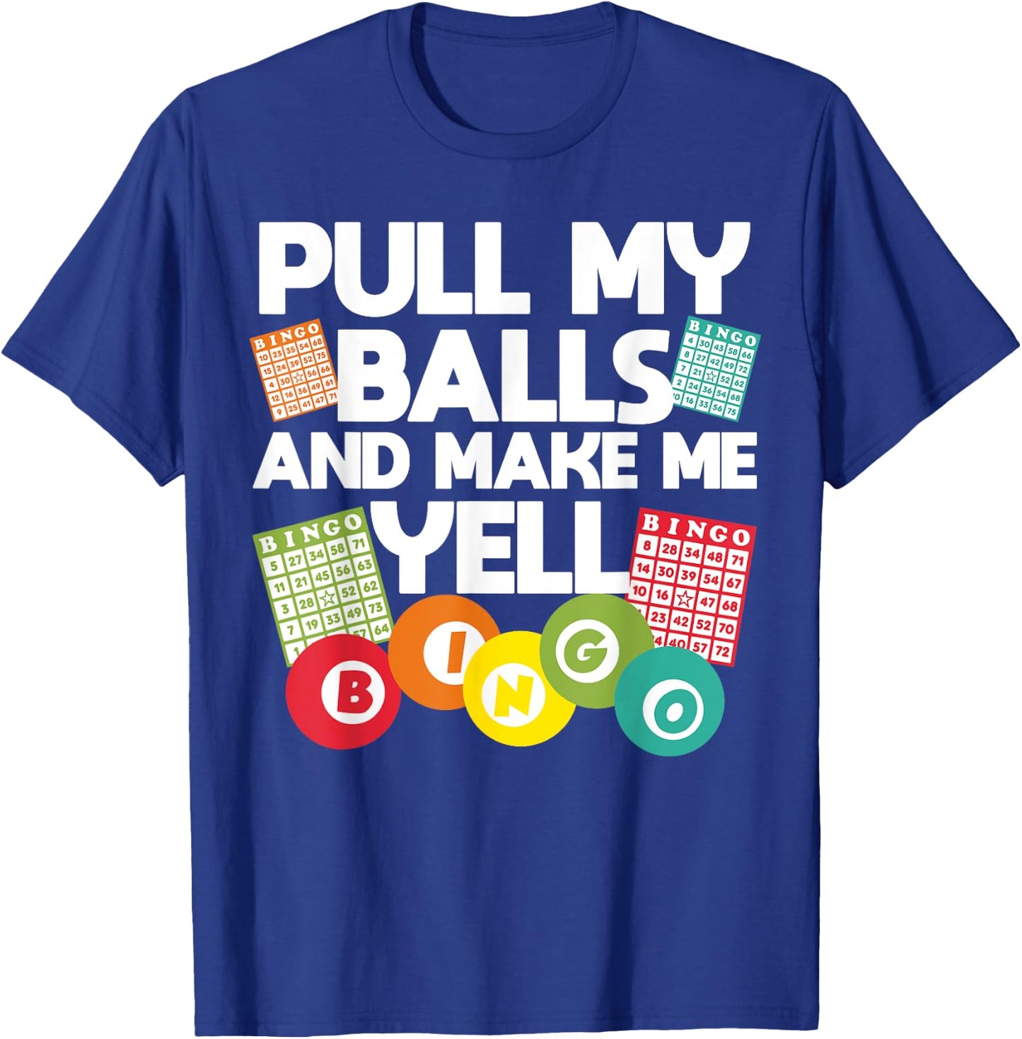 Funny Bingo Women Lucky Bingo Lover Caller Gambling Small T-Shirt - T-Shirt | Royal