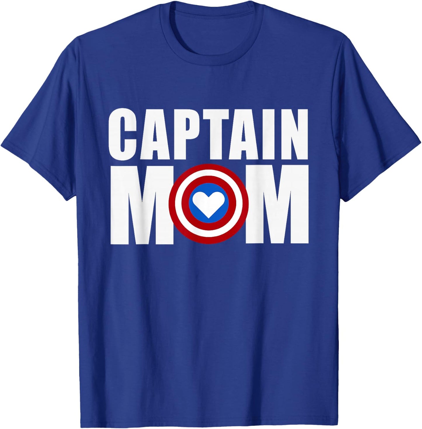 Funny Captain Mom Superhero Mother's Day 2022 Small T-Shirt - T-Shirt | Royal