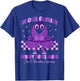 Purple Ribbon Survivor Groovy Chiari Malformation Awareness T-Shirt - T-Shirt | Royal