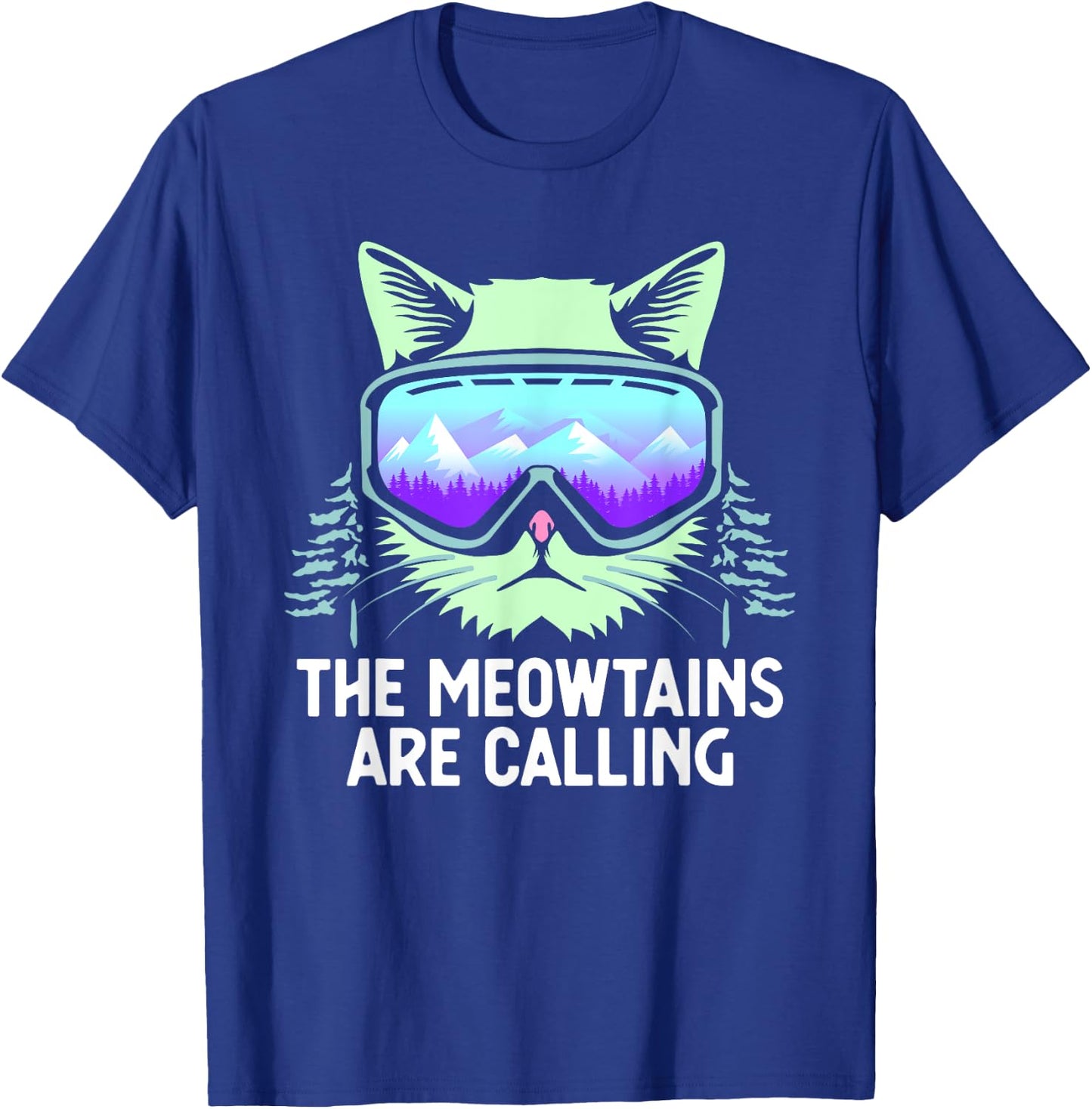 Cool Snowboard Women Kids Ski Lover Mountain Skier T-Shirt - T-Shirt | Royal