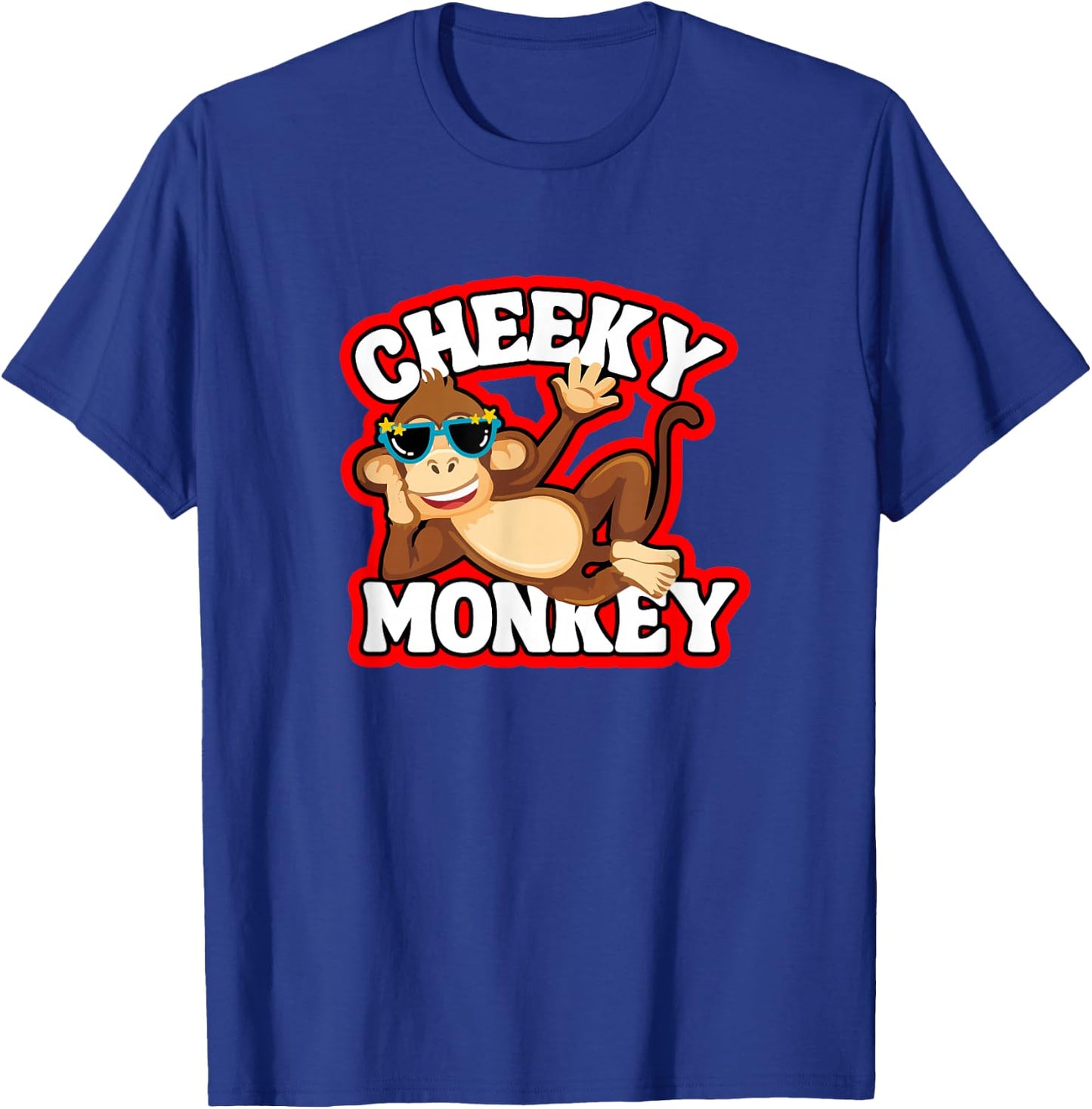 Cheeky Monkey Funny Monkeys Monkies Kids Boys Girls T-Shirt - T-Shirt | Royal