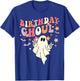 Cute Boo Ghost Kids Girls Groovy Halloween Birthday Ghoul T-Shirt - T-Shirt | Royal