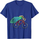 cicada Riding Bicycle Cute Biker Cyclist T-Shirt - T-Shirt | Royal