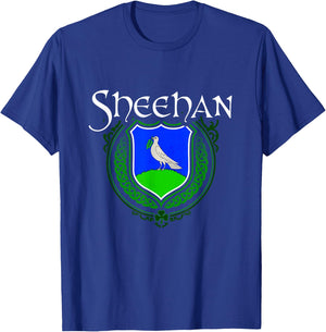 Sheehan Surname Irish Clan Tartan Badge Ireland T-Shirt - T-Shirt | Royal