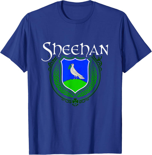 Sheehan Surname Irish Clan Tartan Badge Ireland T-Shirt - T-Shirt | Royal