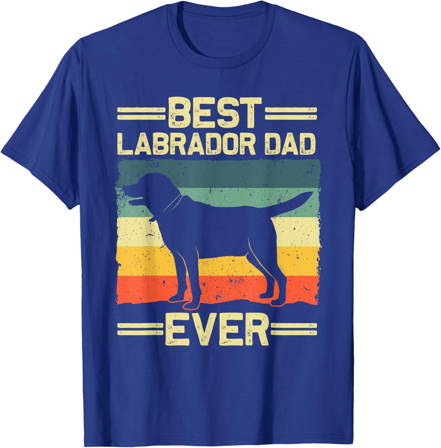 Labrador Dad Black Lab Yellow Labrador Retriever T-Shirt - T-Shirt | Royal