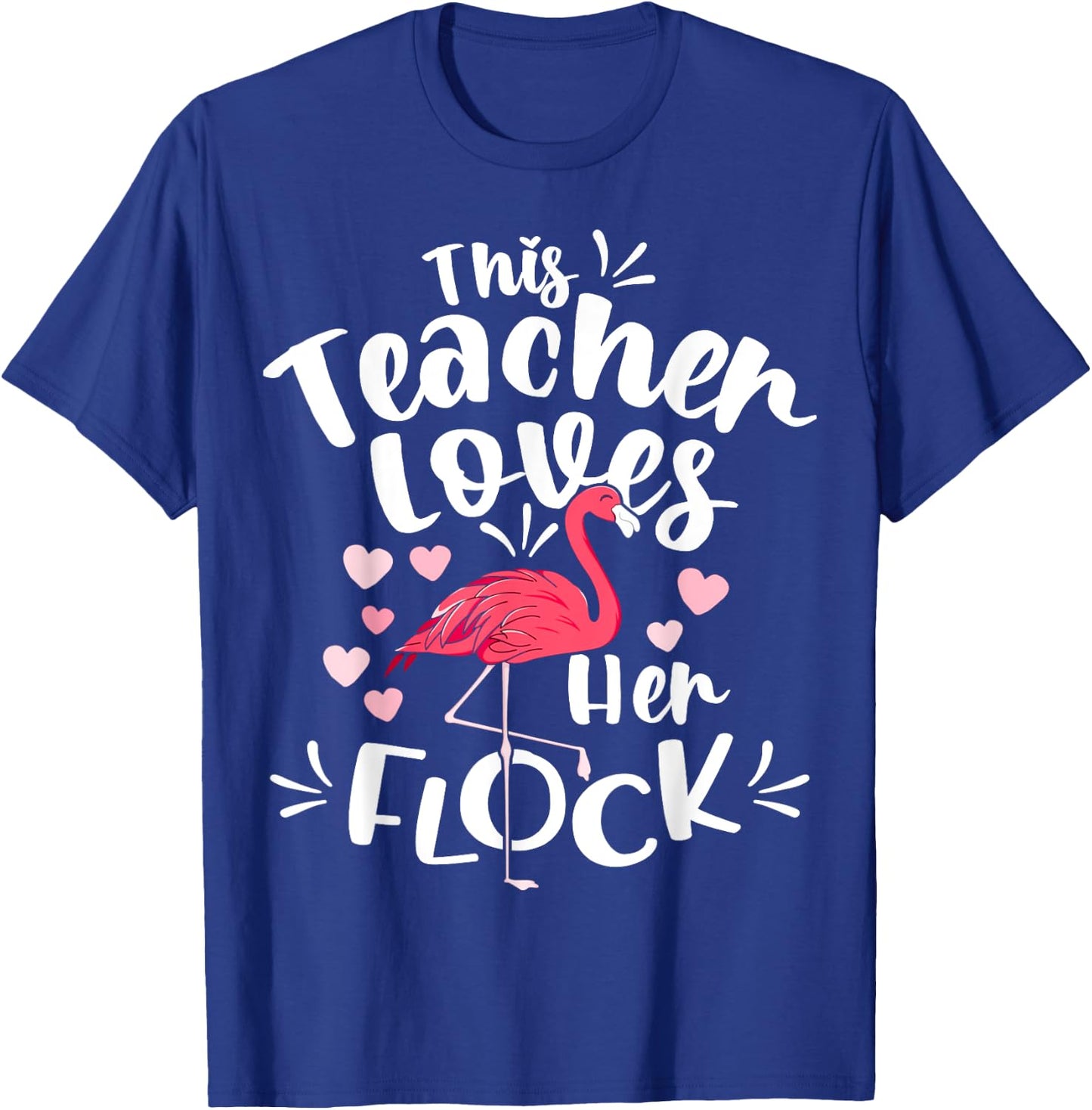 This Assistant Principal Loves Her Flock Flamingo Teacher Women Kids T-Shirt - T-Shirt | Royal