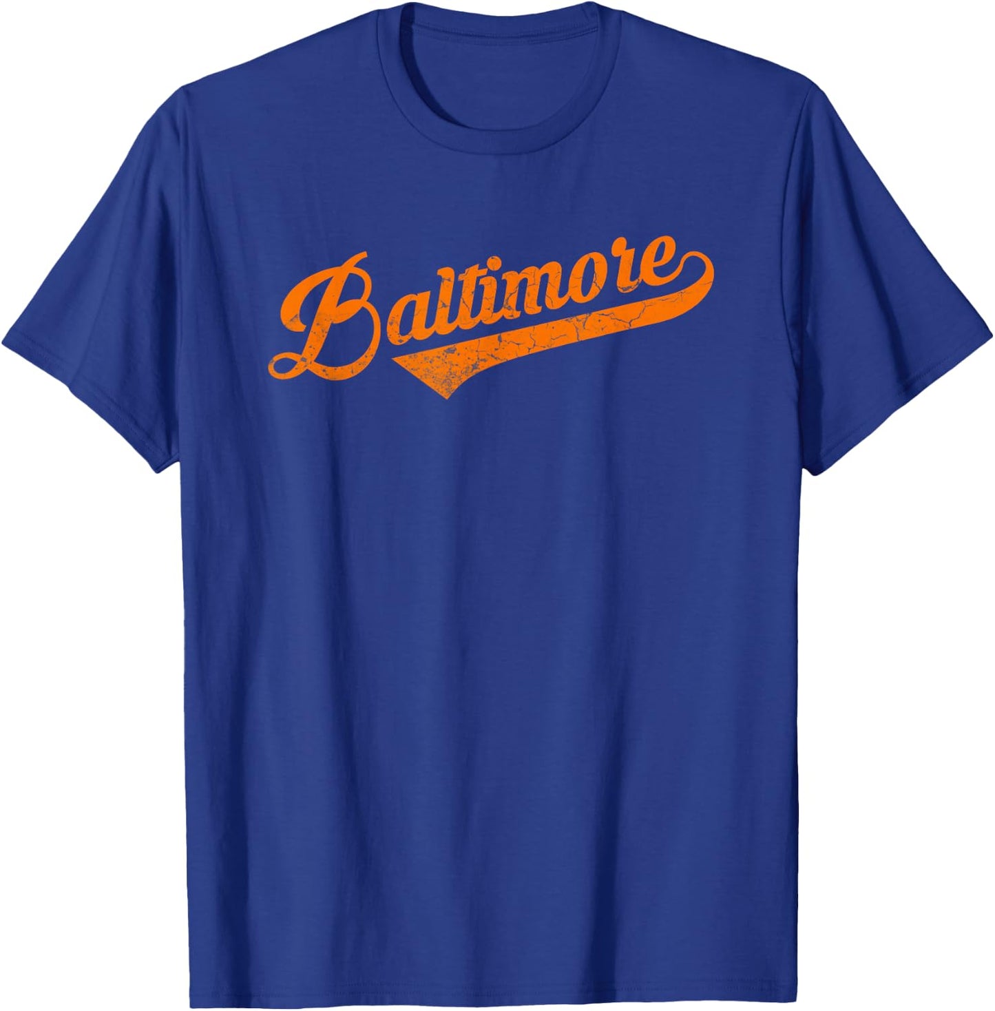 Vintage Baltimore Orange retro Fan T-Shirt - T-Shirt | Royal