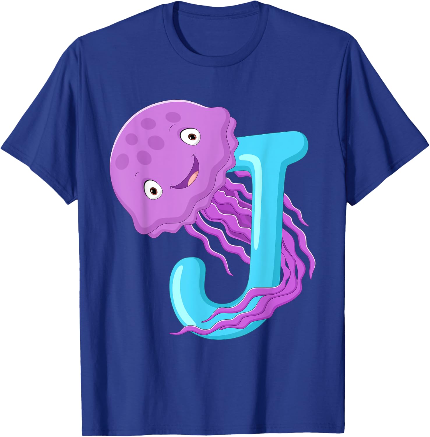 J Is For Jellyfish Sea Creatures Jellyfish T-Shirt - T-Shirt | Royal