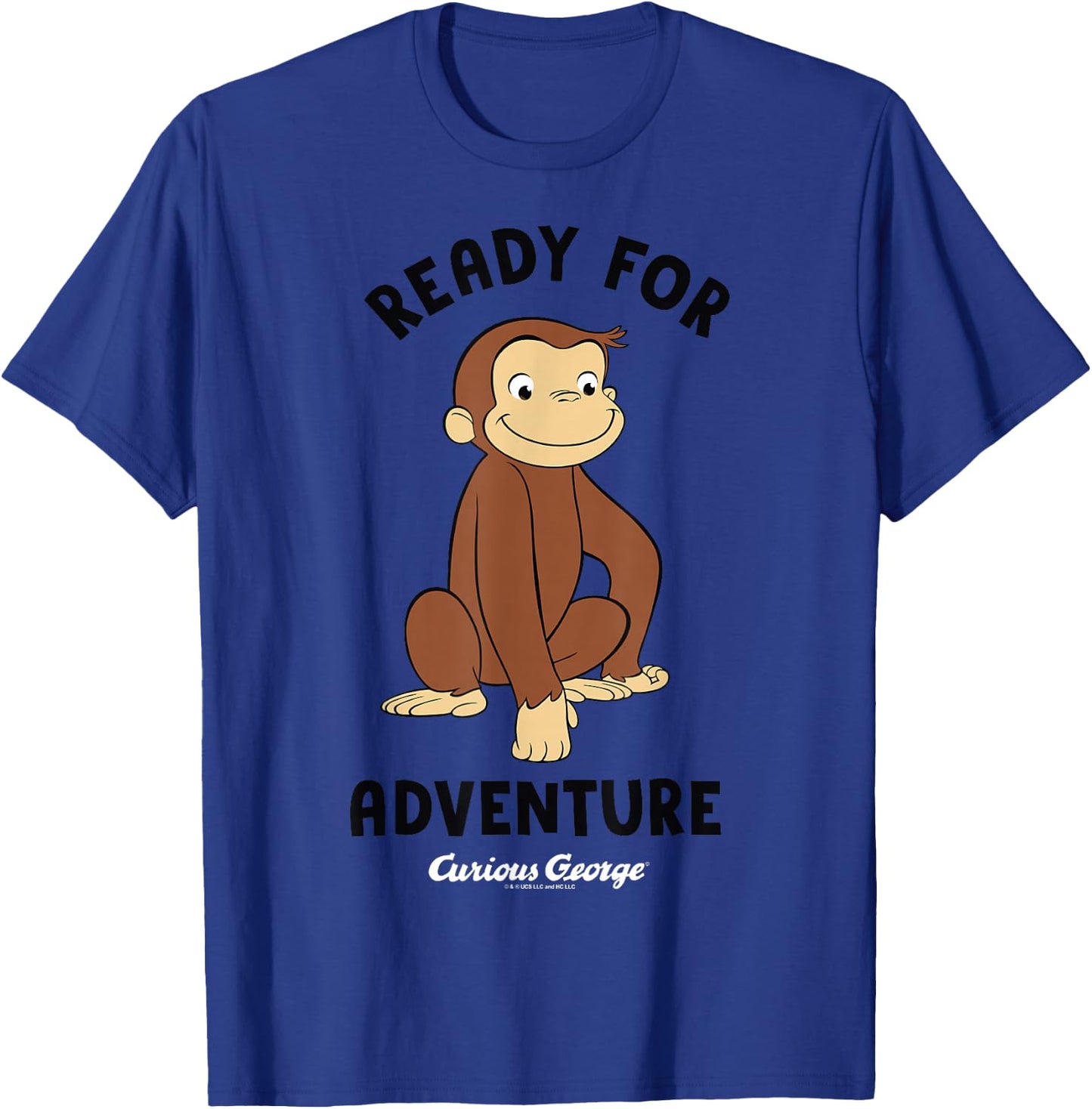Curious George Ready for Adventure George Smiling T-Shirt - T-Shirt | Royal