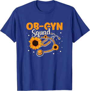 Ob-gyn Squad Medical Doctor Obstetrician Gynecologist T-Shirt - T-Shirt | Royal