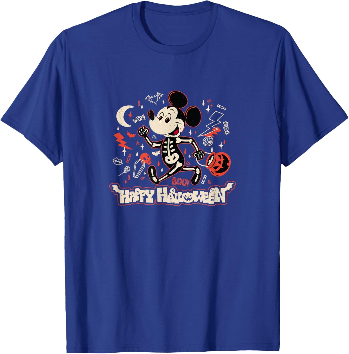 Disney Mickey and Friends Halloween Boo! Skeleton Costume T-Shirt - T-Shirt | Royal