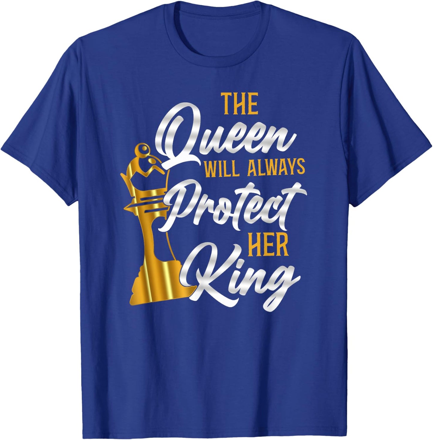 Chess Player Chess Piece Vintage Queen King T-Shirt - T-Shirt | Royal